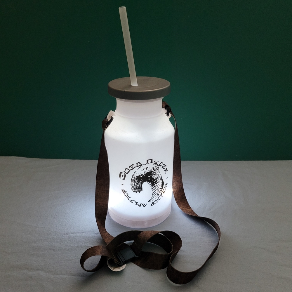 Disney Parks Star Wars Galaxys Edge Bantha Blue Milk Light Up Sipper Bottle Jug
